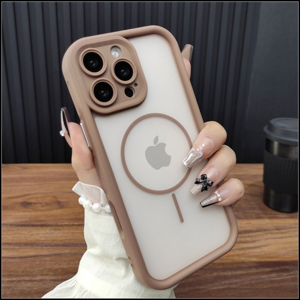 Taupe Frosted MagSafe Case